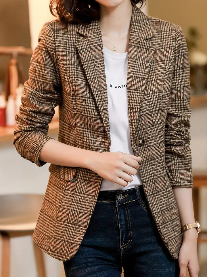 Sylis checked with lapel and one button