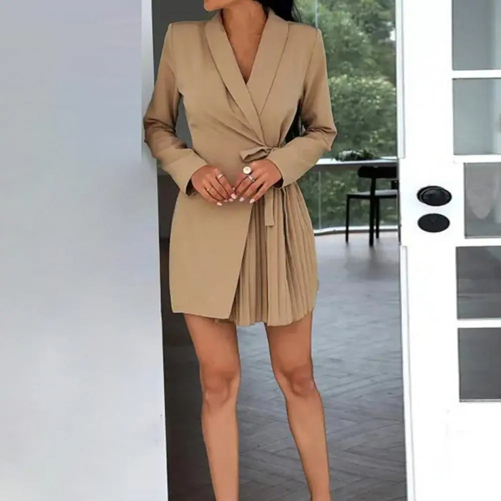 Sylis | Solid blazer dress