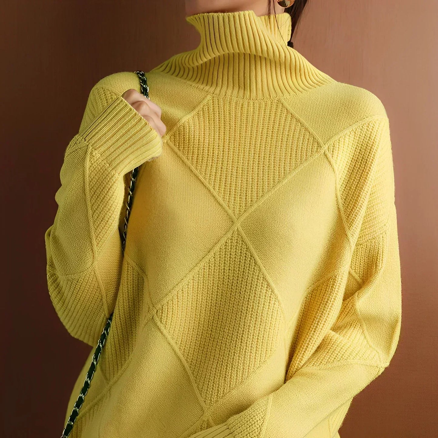 Warm and casual knit turtleneck Sylis