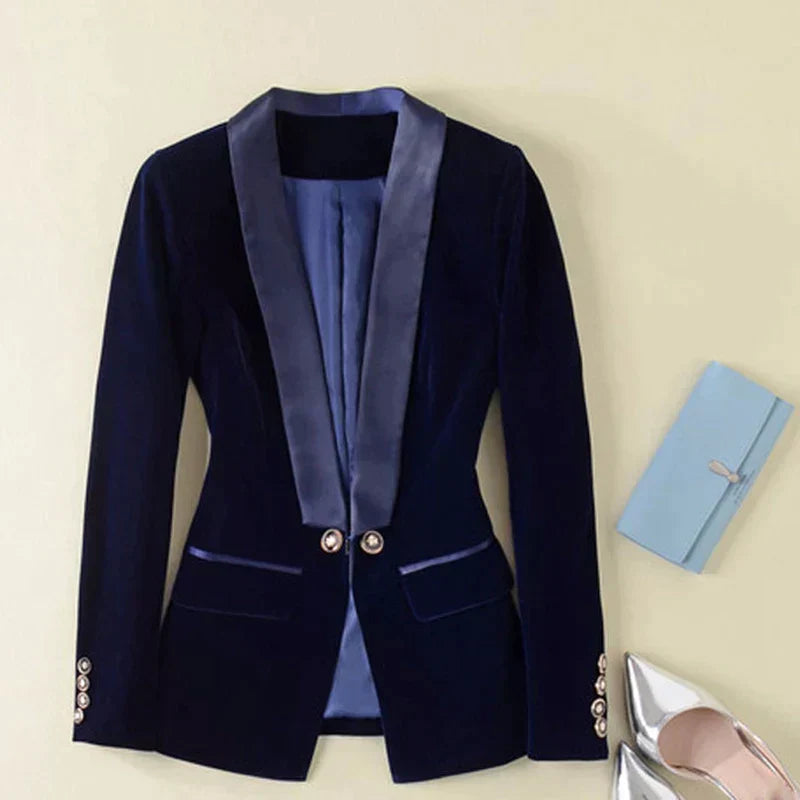 Sylis | Velvet Smoking jacket with satin lapels