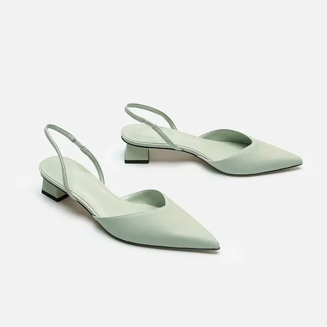 Sylis pointed toe slingback sandal