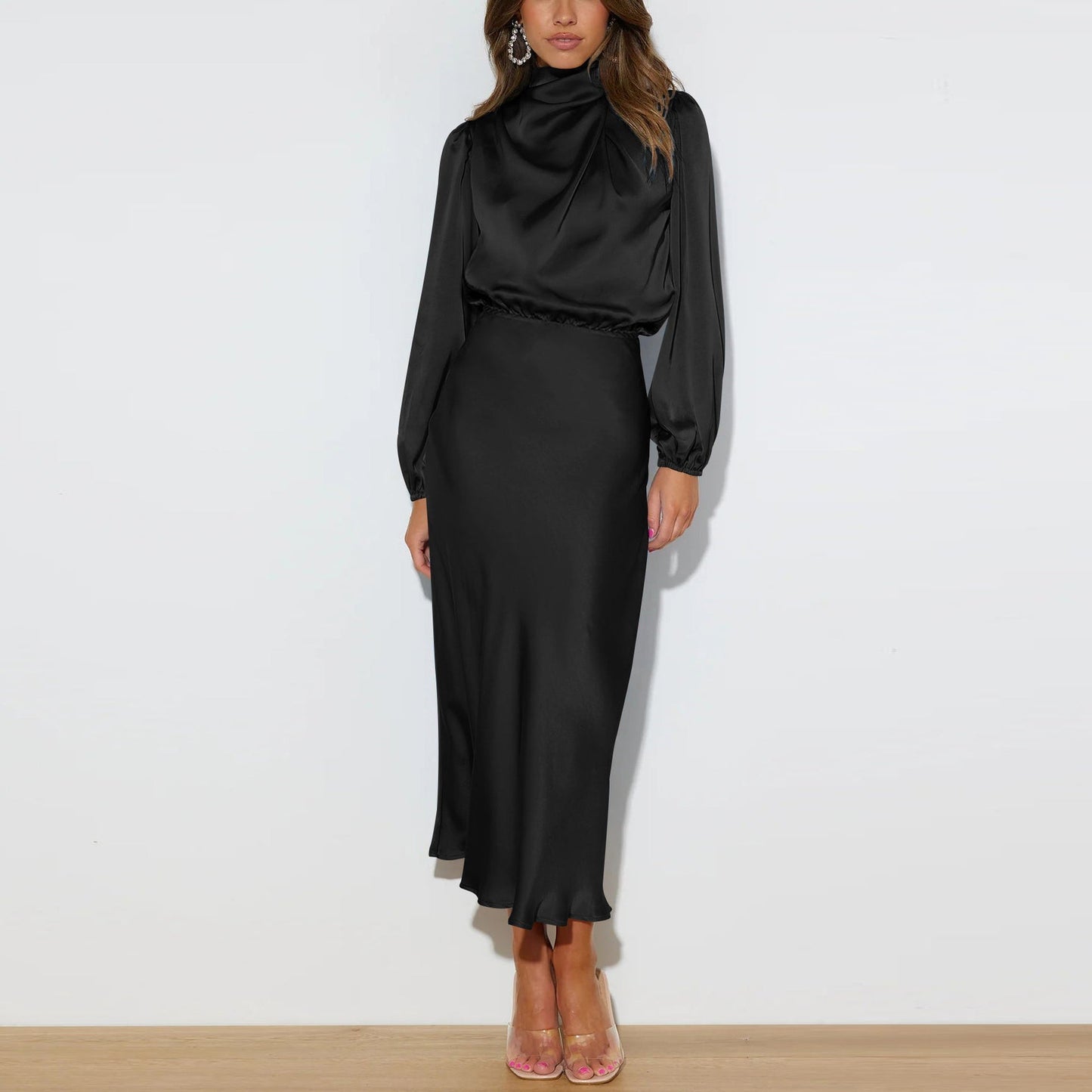 Sylis | Long satin dress