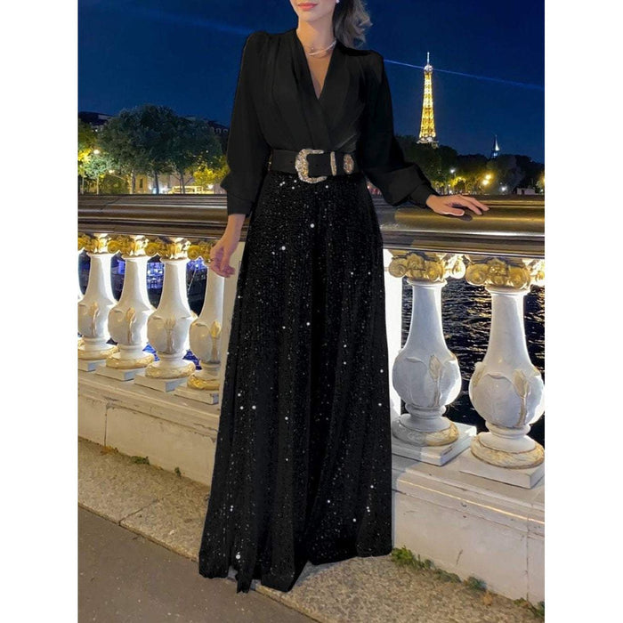 Sylis | Two-piece set with V-neck, perfect for all occasions