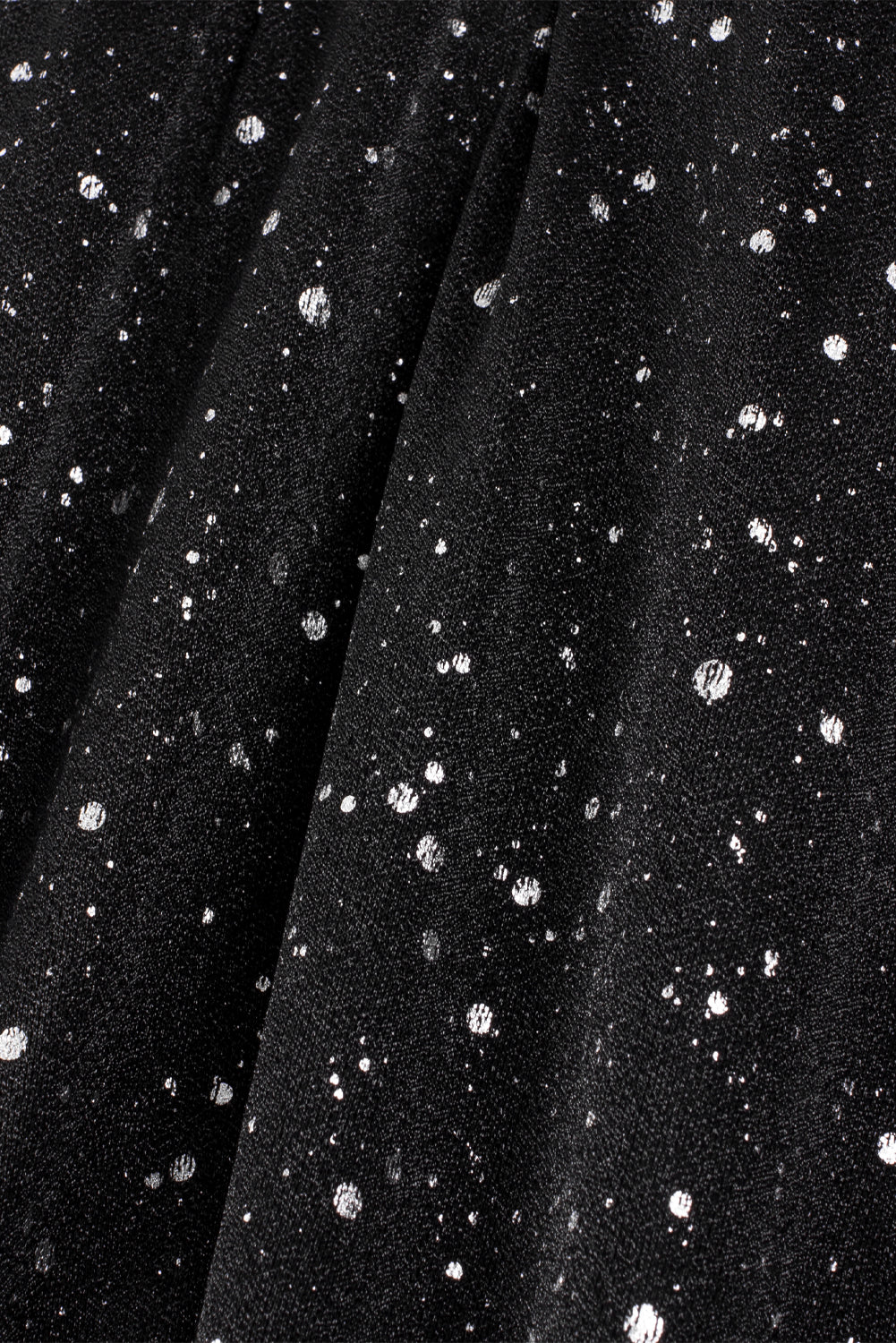 Sylis | Elegant black shimmering dress with mesh sieve