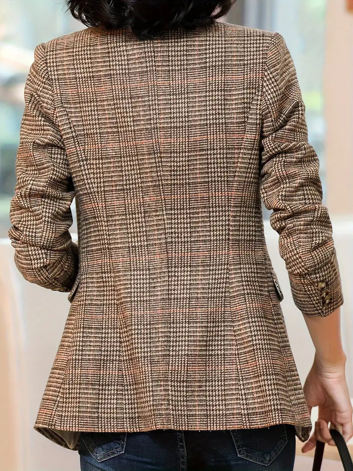 Sylis checked with lapel and one button