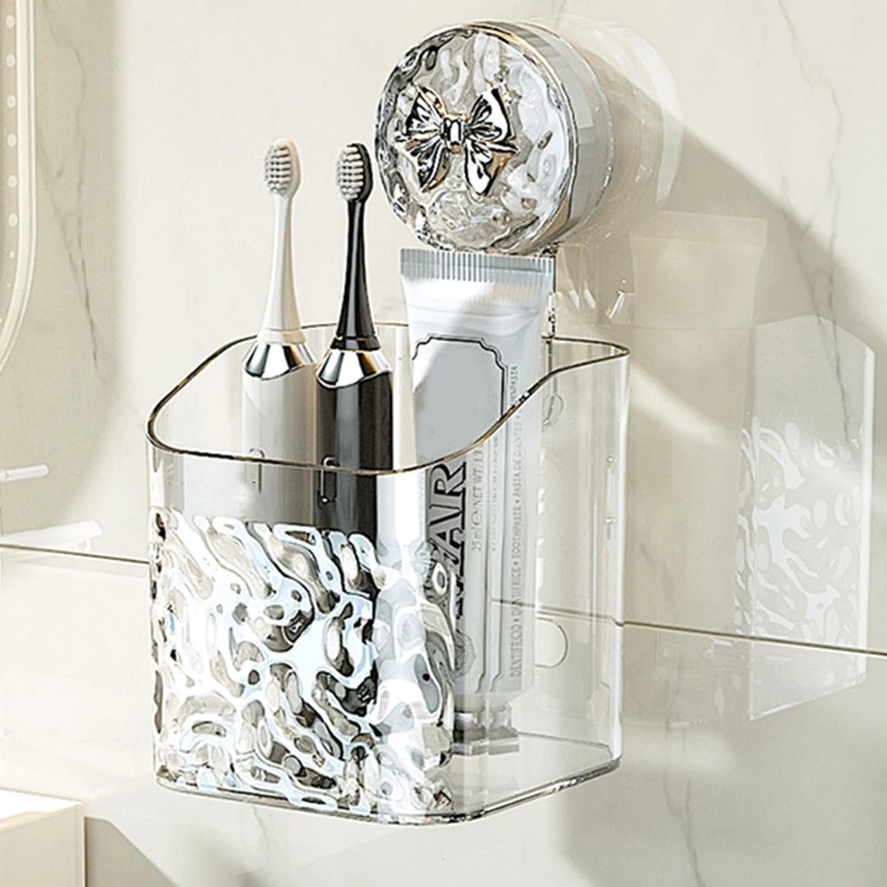 Practical wall shelf Drill-free storage in the bathroom