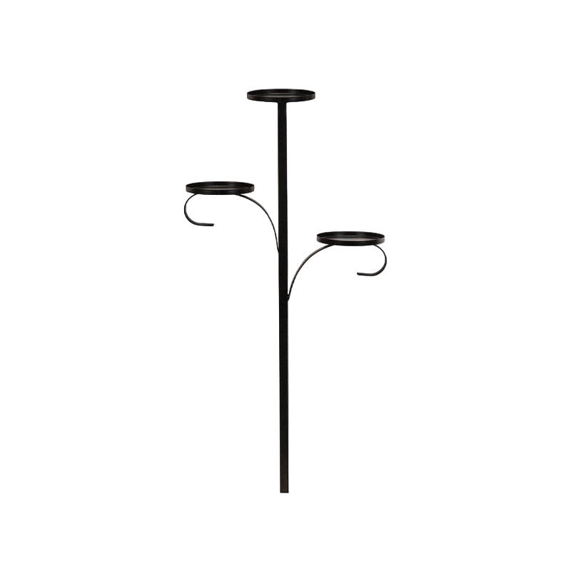 Christmas Tree Topper Shelf | Triple-Layer Ornament & Candle Display Stand | 36-Inch Iron