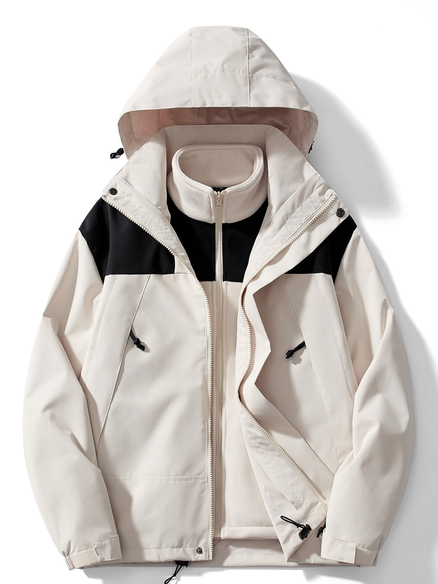 Sylis-Mode | 3-in-1 Fleece Winter jacket with hood for ladies