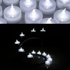 100-Piece: White LED Candles Tea Light