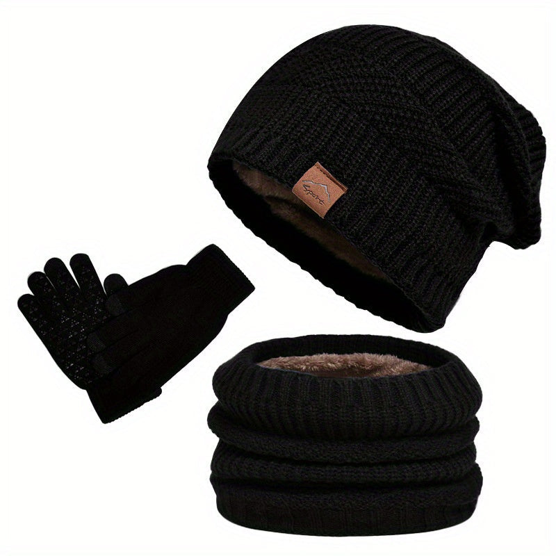 Sylis-Mode - Leisure Winter Plush 3-piece Set for Men
