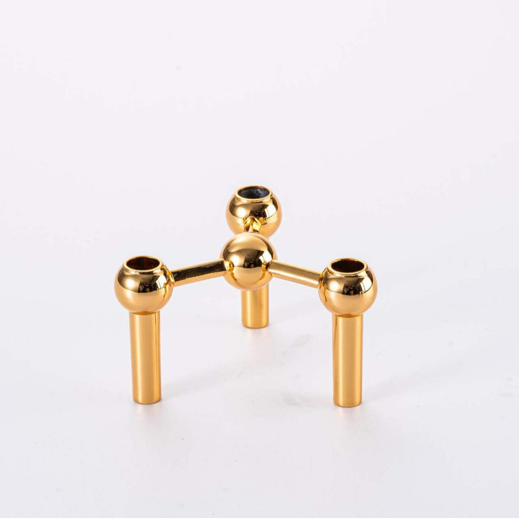 Creative three-legged candlestick hotel party dinner western restaurant candlestick alloy decorative ornaments