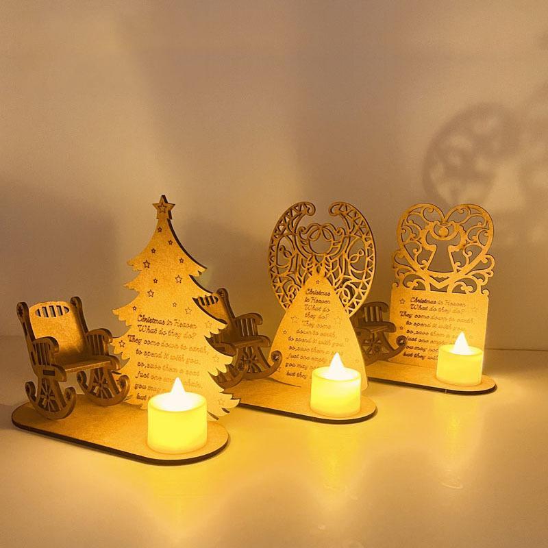 Christmas Memorial Candles Ornament In Memory of Loved Ones
