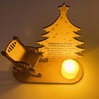 Christmas memorial candles ornament to remember loved ones