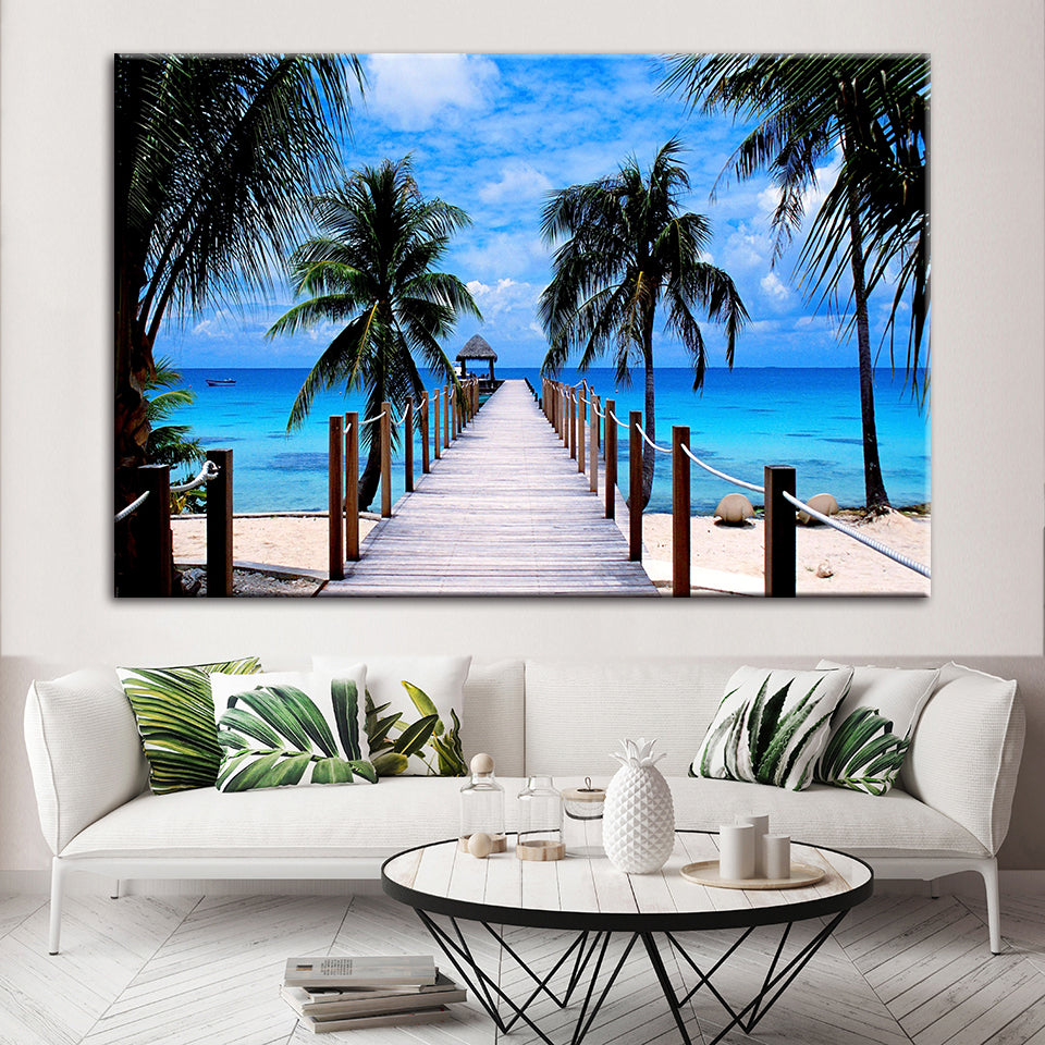 Maldives Vacation - Canvas Wall Art Painting