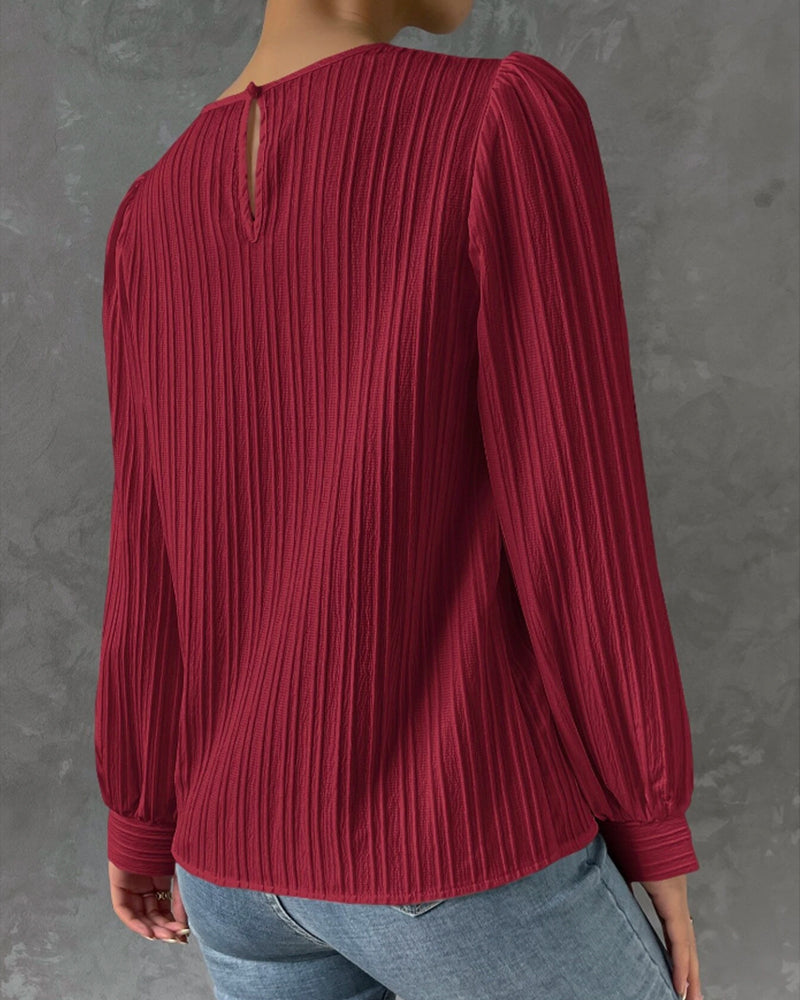 Sylis | Elegant shirt with round collar