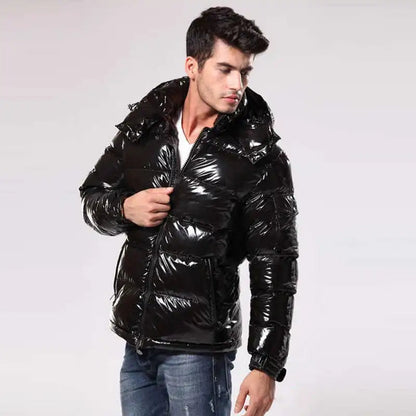 Sylis-Mode - Shiny Men’s Puffer Jacket