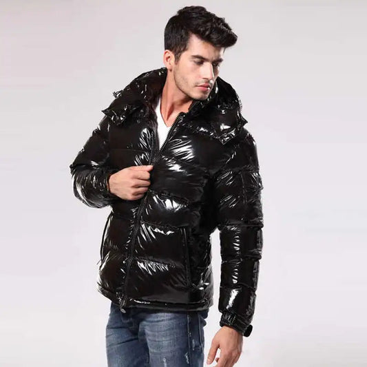 Sylis-Mode - Shiny Men’s Puffer Jacket