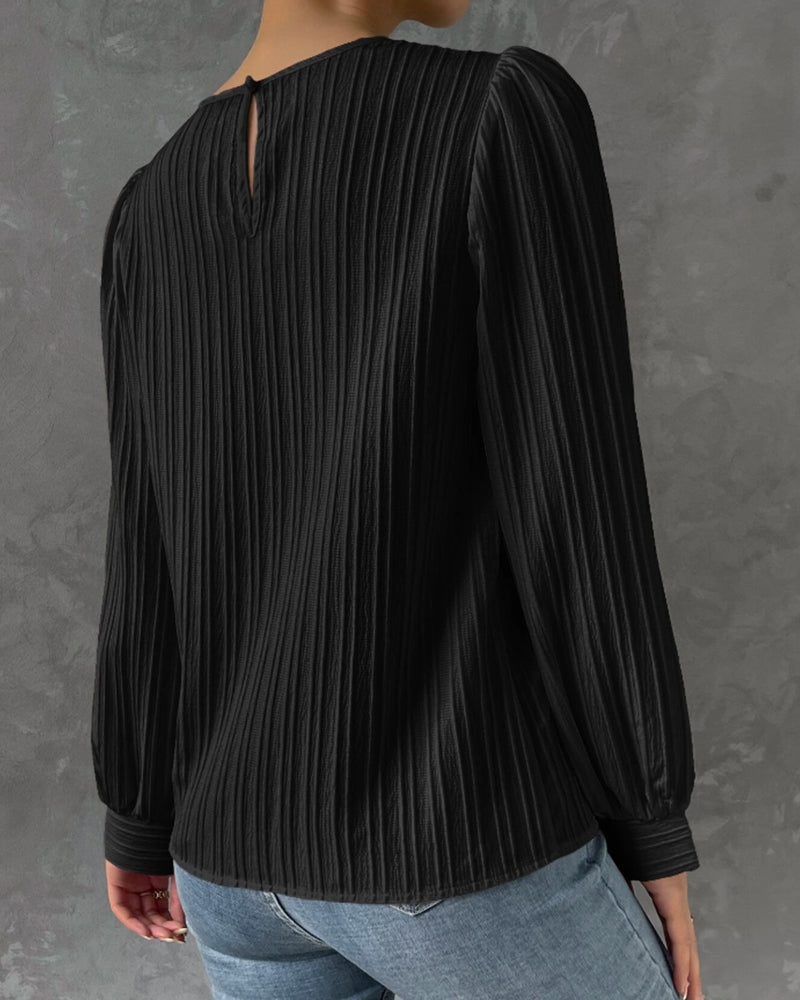Sylis | Elegant shirt with round collar