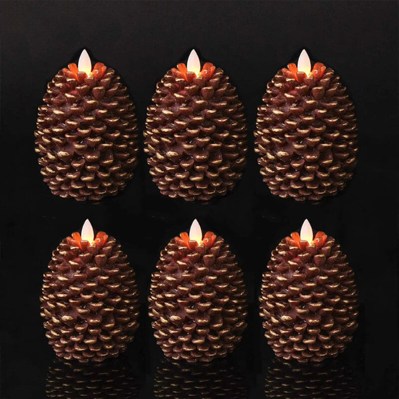 Pinecone & Tree LED Candles