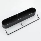Elegant bathroom shelf with towel holder