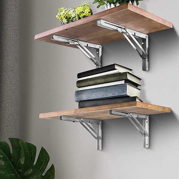 Foldable bracket 2 sets thick stainless steel folding table bracket