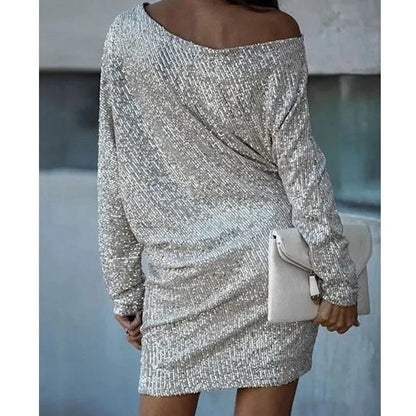 Sylis | Party sequin dress with contrast