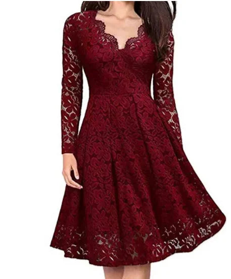 Lace V neck top - Lara