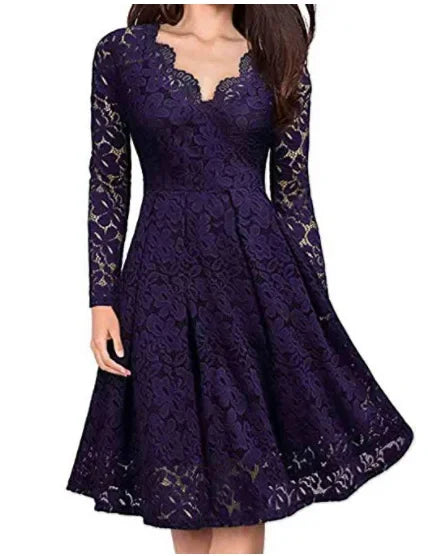 Sylis | V neck lace dress