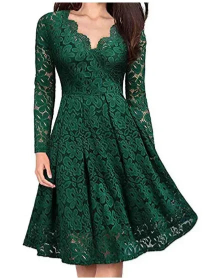 Lace V neck top - Lara