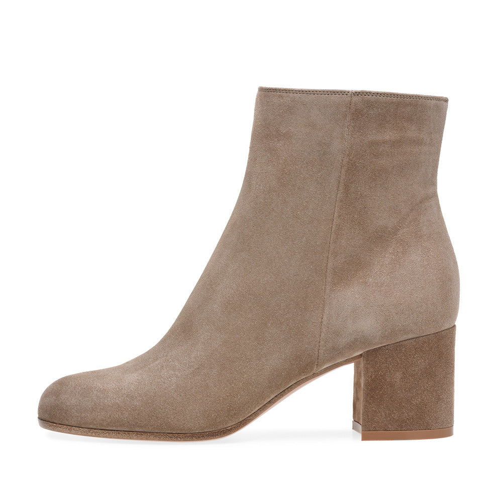 Sylis-Mode | Women's Chunky Heel Round-Toe Mid-Calf Boots