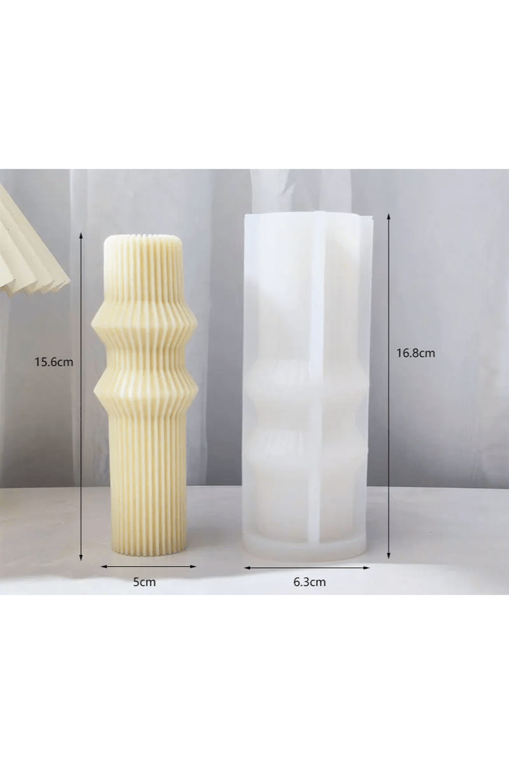 Roman column candle mold DIY