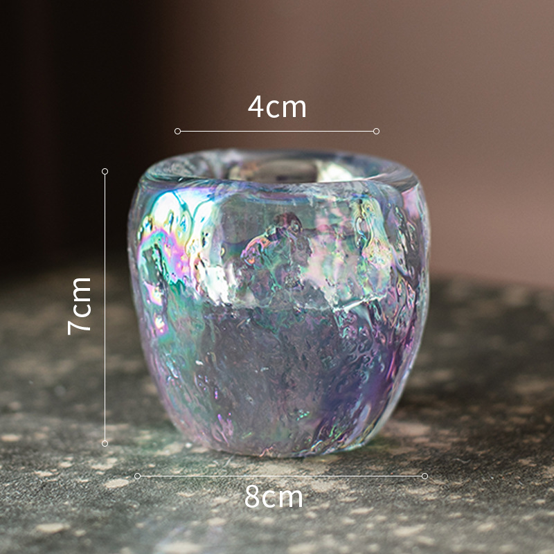 Glass Tealight Holder – Decorative Candle Holder made of Clear Glass for Cozy Lighting