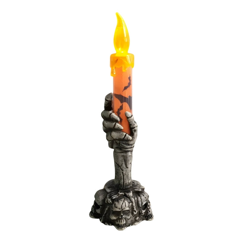 SpookHand LED Skeleton Hand Candle Halloween Decoration
