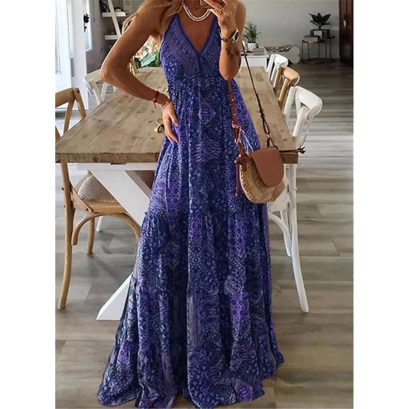 Sylis | printed summer maxi dress
