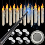 Magic wand led electronic candle light halloween christmas decoration tears candle long rod rod wax