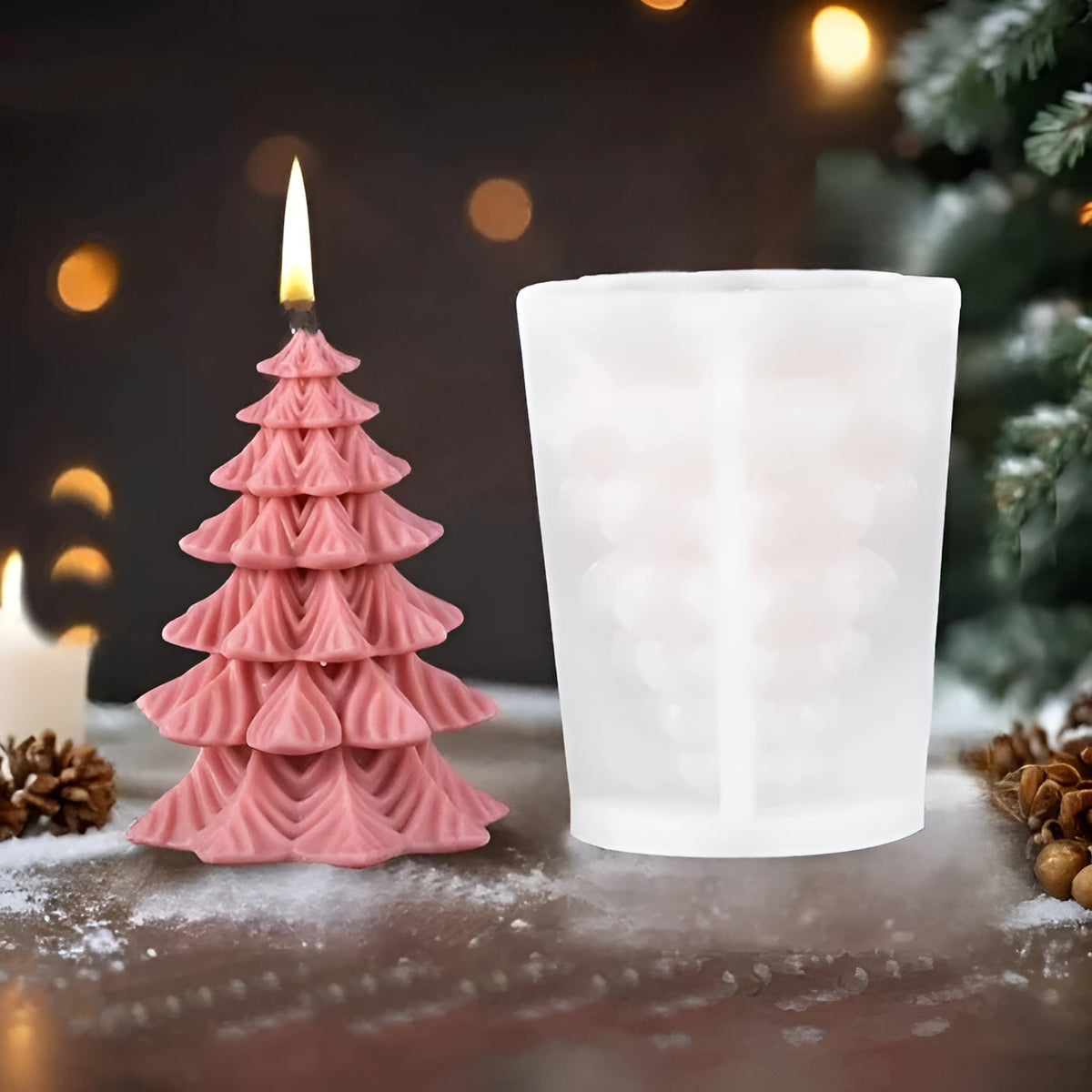 3D Silicone Candle Mold | Candle Casting Mold for Handmade Decorations