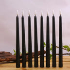3 pieces black LED candles with flickering flame
