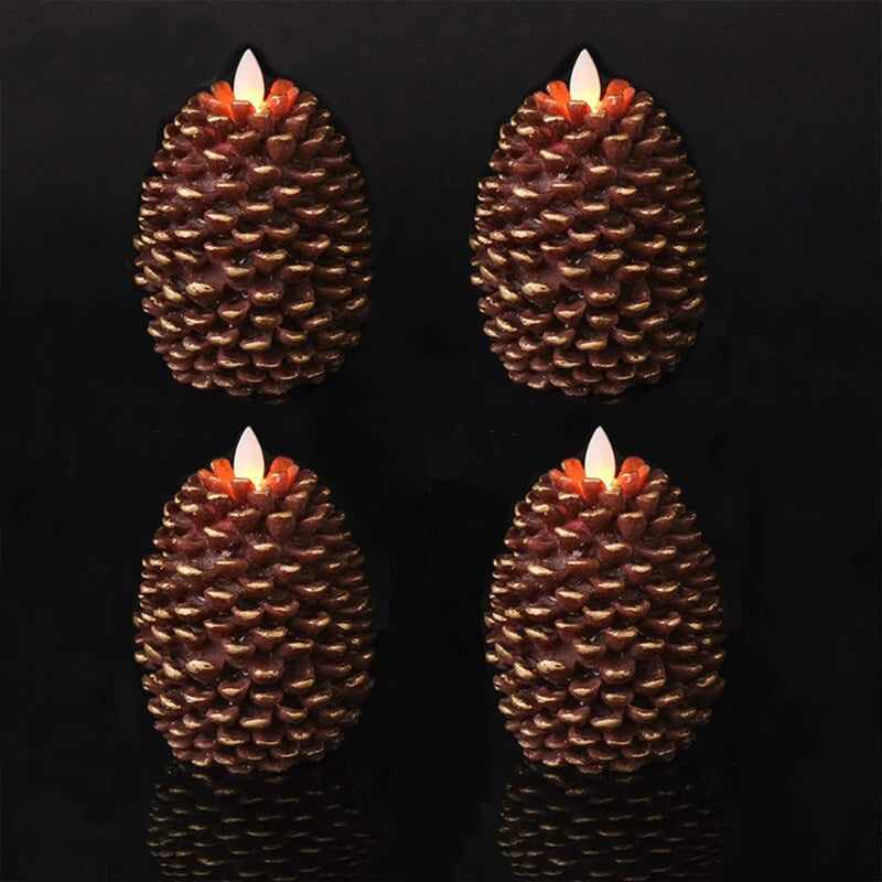 Pinecone & Tree LED Candles
