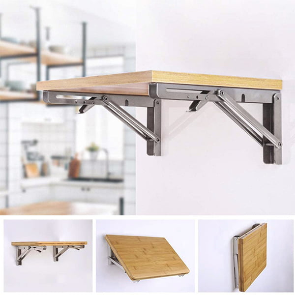 Foldable bracket 2 sets thick stainless steel folding table bracket