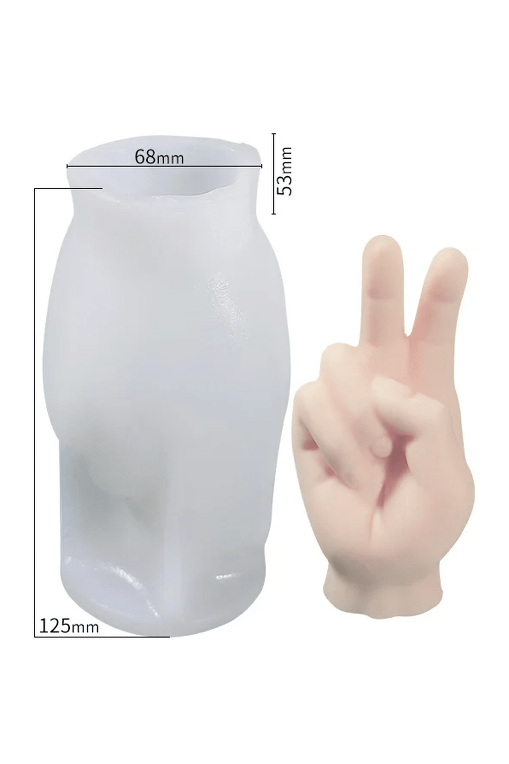 Finger candle shape DIY