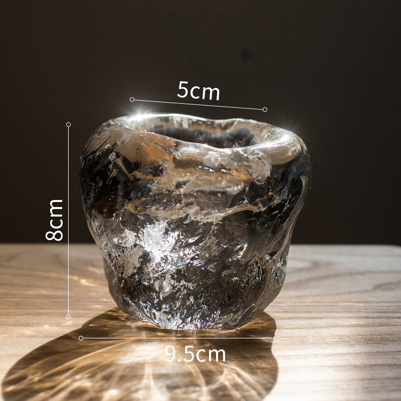 Glass Tealight Holder – Decorative Candle Holder made of Clear Glass for Cozy Lighting