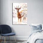 Young Elegant Deer - Canvas Wall Art Painting