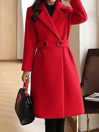 Sylis-Mode - Winter Wool Coat Belt Slim