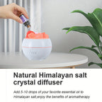Salt lamp diffuser - 3-in-1 essential oil diffuser, Himalayan salt lamps & humidifier