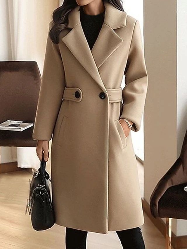 Sylis-Mode - Winter Wool Coat Belt Slim