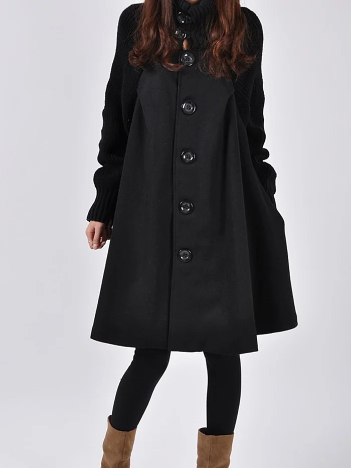 Sylis | Long coat in plus size