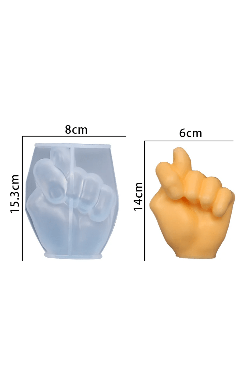 Finger candle shape DIY