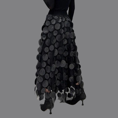 Sylis-Mode – Stylish chic long skirt with polka dots