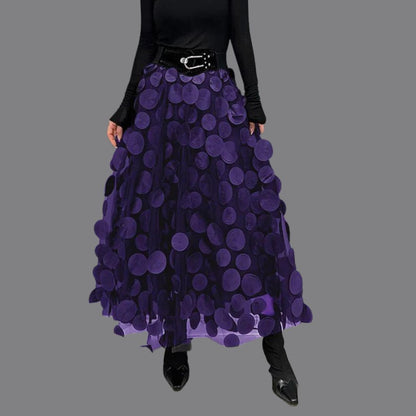 Sylis-Mode – Stylish chic long skirt with polka dots