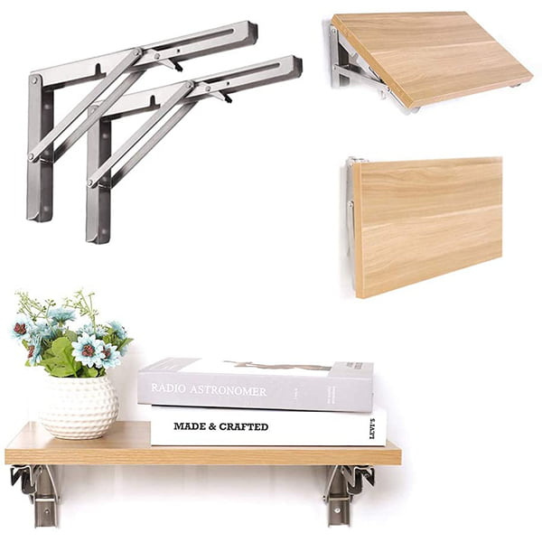 Foldable bracket 2 sets thick stainless steel folding table bracket